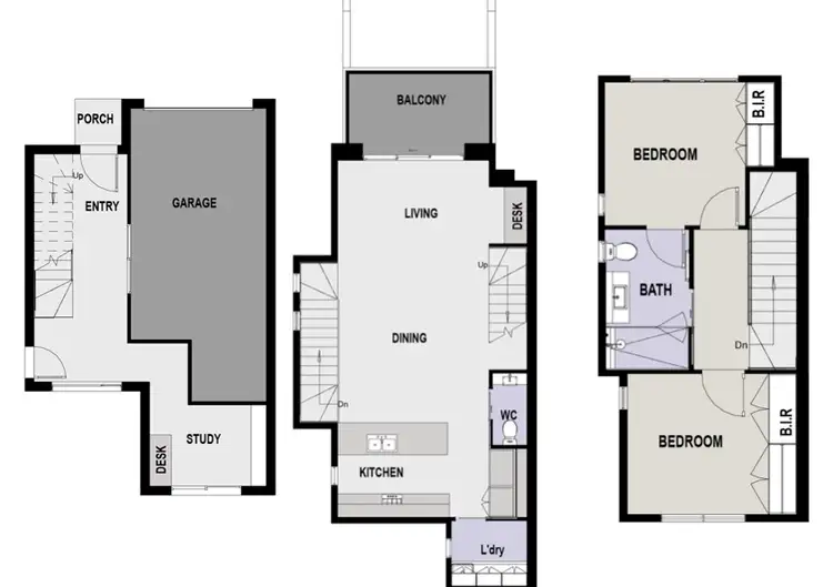Floorplan of Homely townhouse listing, 6/7 Irving Street, Niddrie VIC 3042