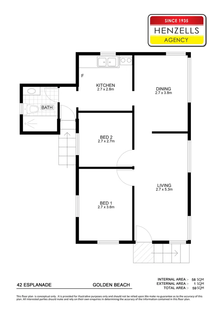 Floorplan of Homely house listing, 42 Esplanade, Golden Beach QLD 4551