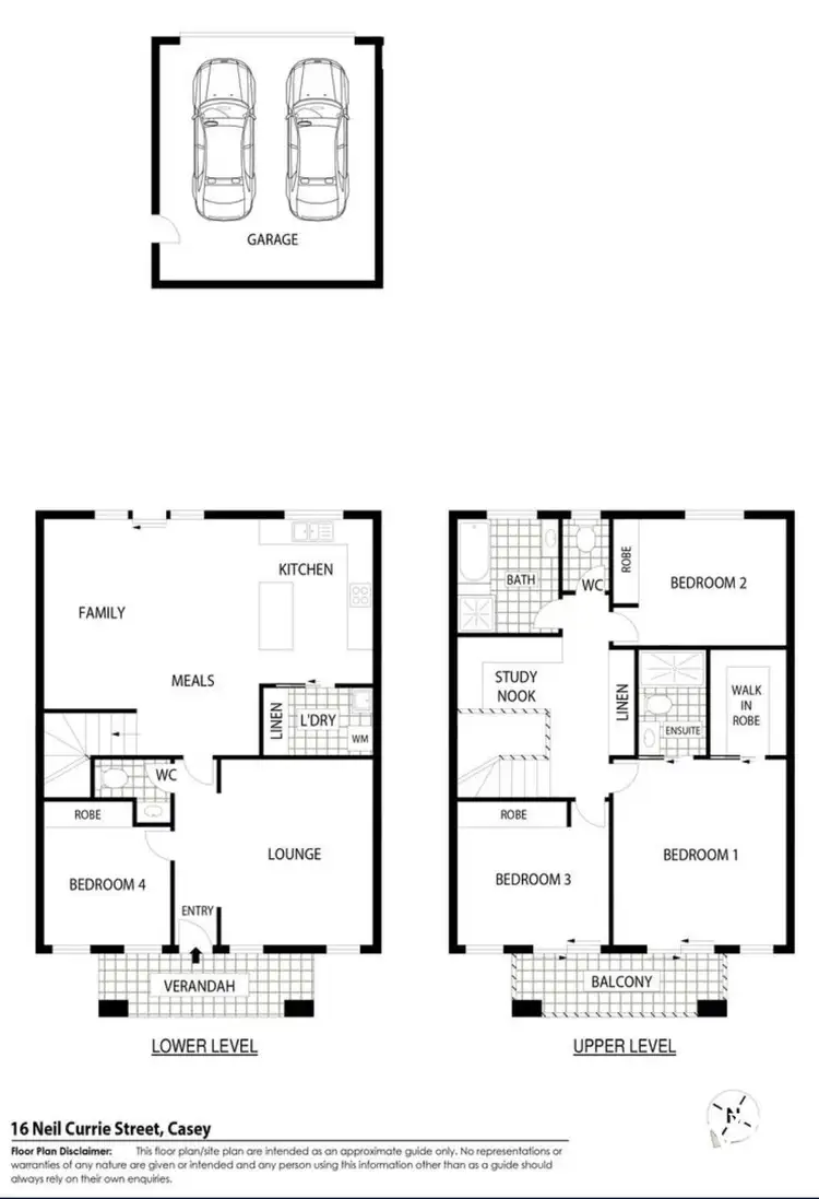 Floorplan of Homely villa listing, 16 Neil Currie Street, Casey ACT 2913