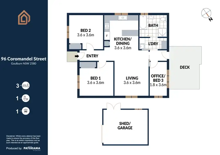 Floorplan of Homely house listing, 96 Coromandel Street, Goulburn NSW 2580