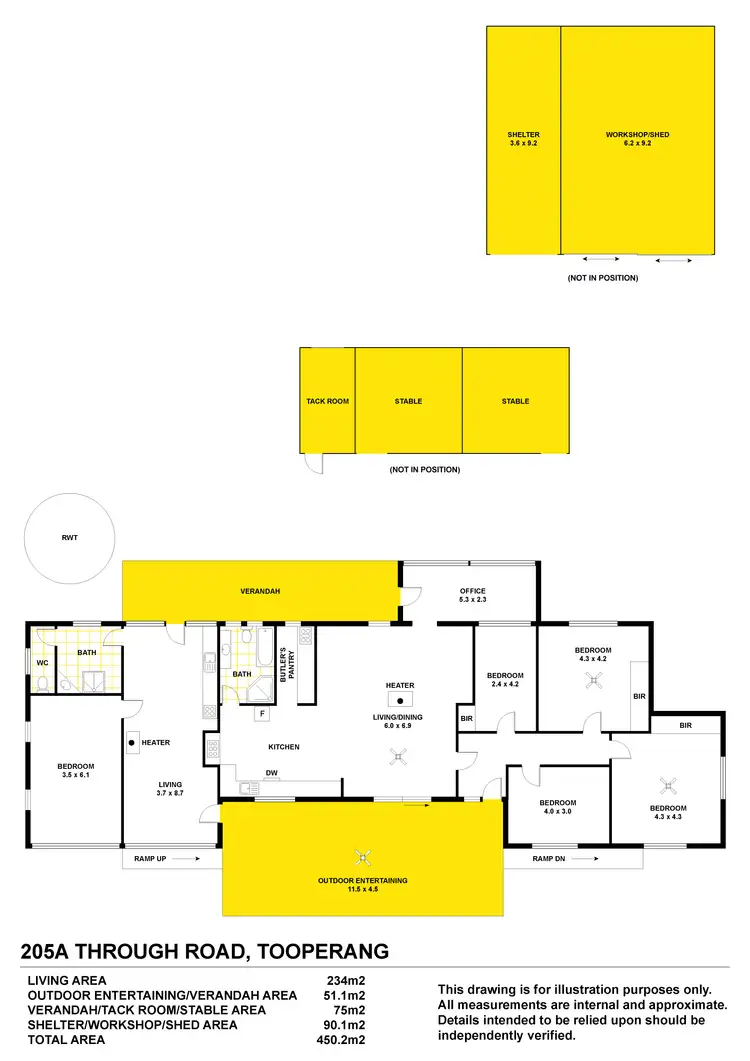 Floorplan of Homely rural property listing, 205A Through Road, Tooperang SA 5255