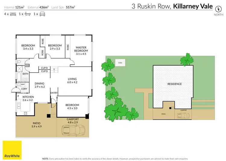 Floorplan of Homely house listing, 3 Ruskin Row, Killarney Vale NSW 2261