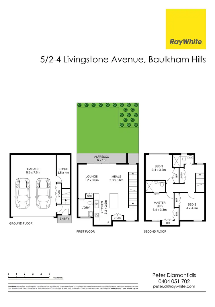 Floorplan of Homely townhouse listing, 8/2-4 Livingstone Avenue, Baulkham Hills NSW 2153