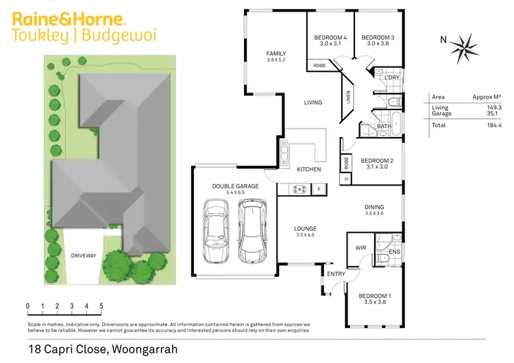 Floorplan of Homely house listing, 18 Capri Close, Woongarrah NSW 2259