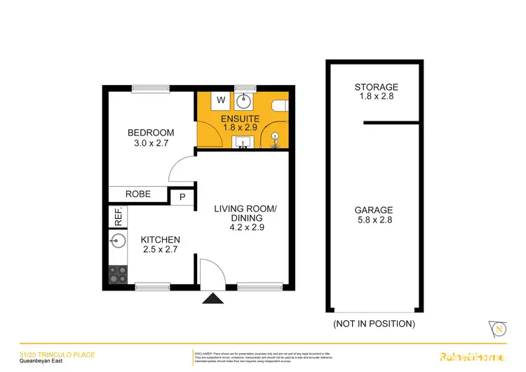 Floorplan of Homely unit listing, 31/20 Trinculo Place, Queanbeyan East NSW 2620