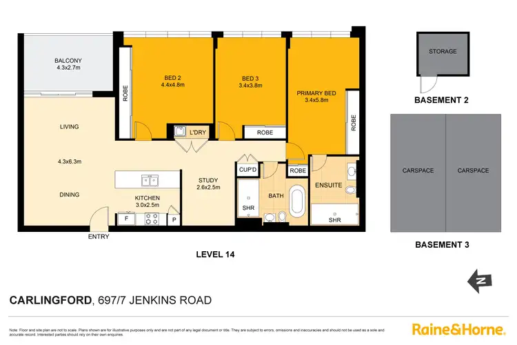 Floorplan of Homely unit listing, 697/7 Jenkins Road, Carlingford NSW 2118