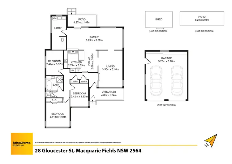 Floorplan of Homely house listing, 28 Gloucester Street, Macquarie Fields NSW 2564