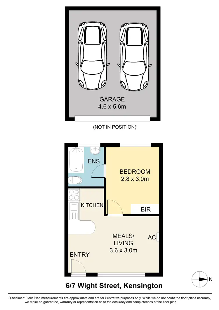 Floorplan of Homely unit listing, 6/7 Wight Street, Kensington VIC 3031