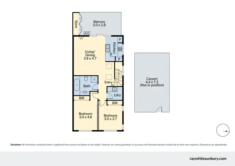 Floorplan of Homely unit listing, 19/41 Cornish Street, Sunbury VIC 3429