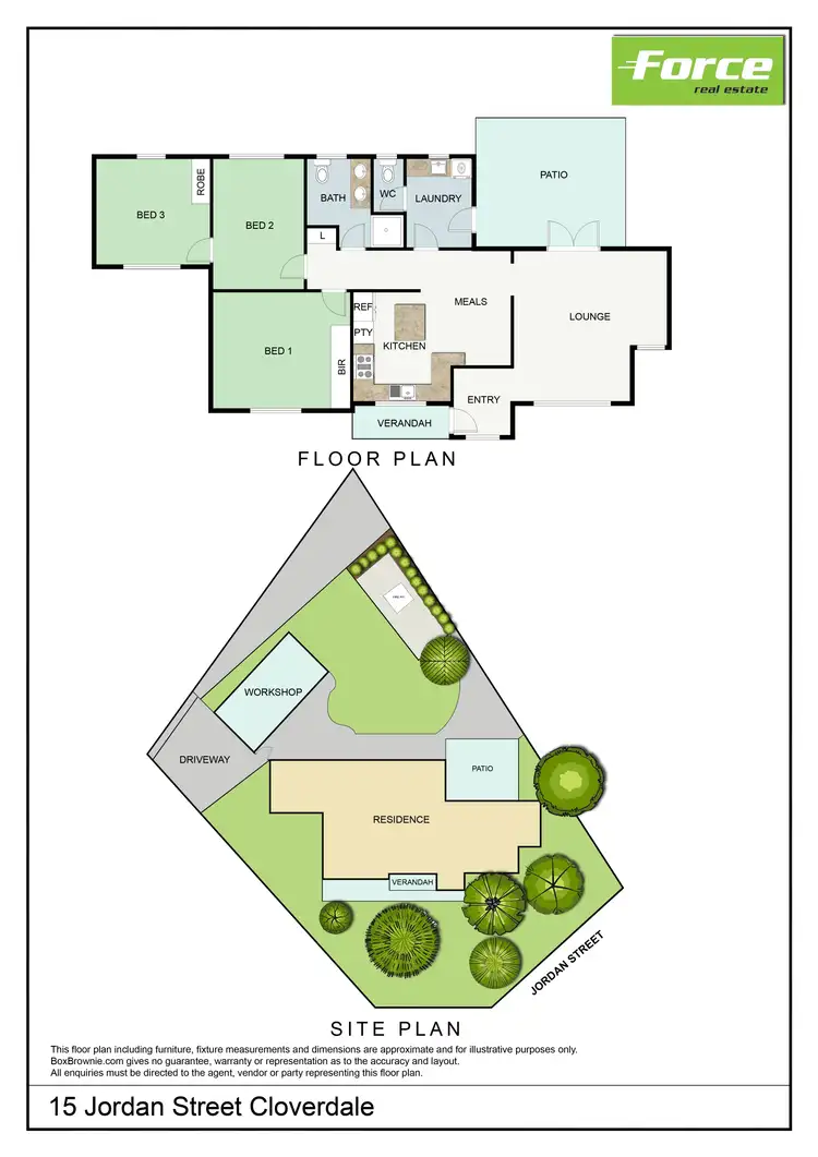 Floorplan of Homely house listing, 15 Jordan Street, Cloverdale WA 6105