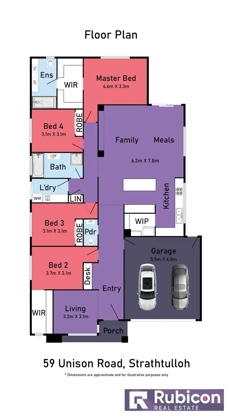 Floorplan of Homely house listing, 59 Unison Road, Strathtulloh VIC 3338