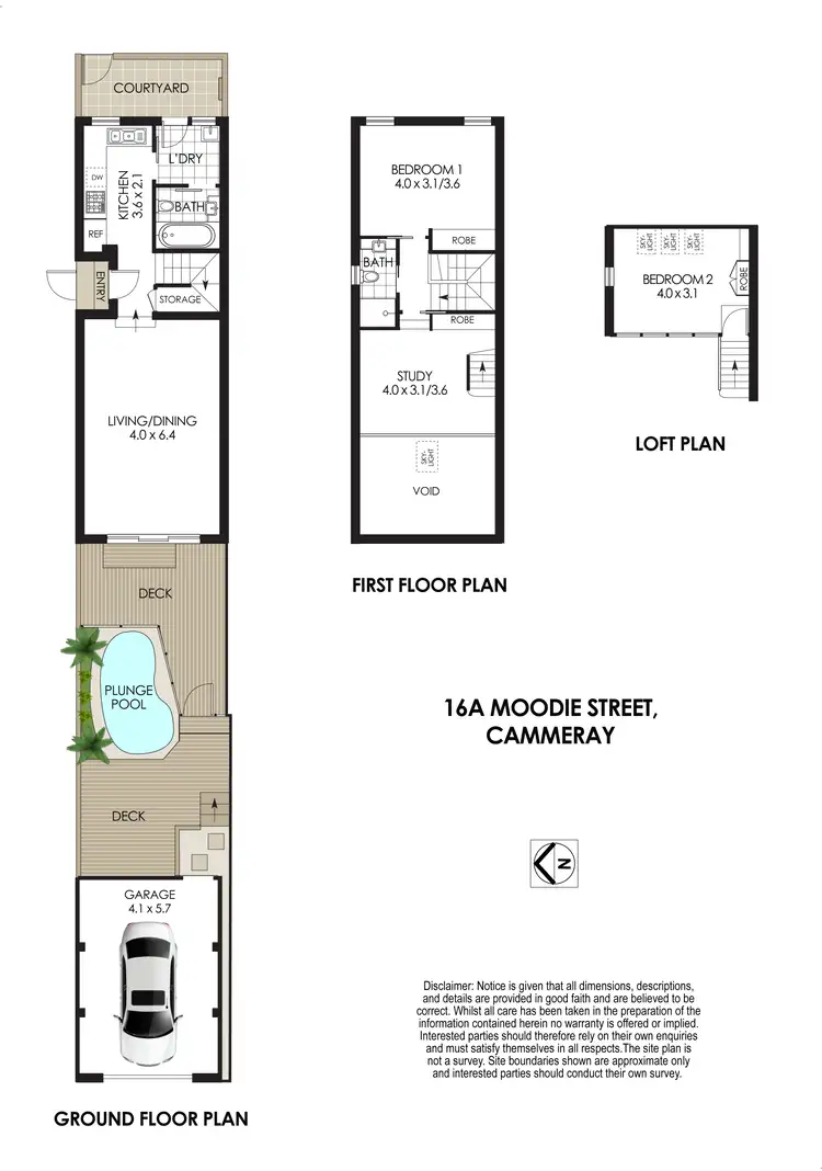 Floorplan of Homely house listing, 16A Moodie Street, Cammeray NSW 2062