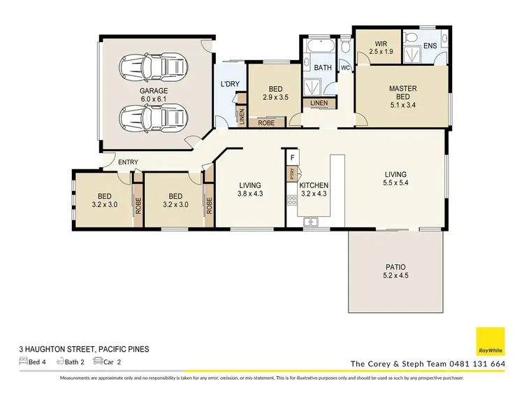 Floorplan of Homely house listing, 3 Haughton Street, Pacific Pines QLD 4211