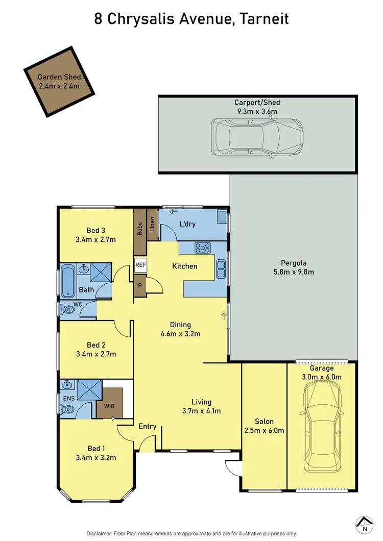 Floorplan of Homely house listing, 8 Chrysalis Avenue, Tarneit VIC 3029