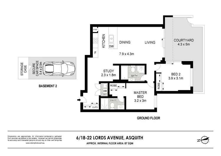 Floorplan of Homely apartment listing, 6/421 Pacific Highway, Asquith NSW 2077
