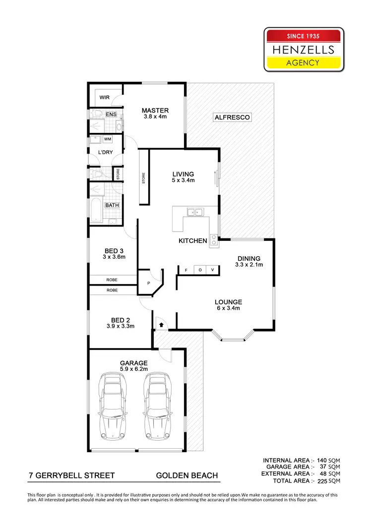 Floorplan of Homely house listing, 7 Gerrybell Street, Golden Beach QLD 4551