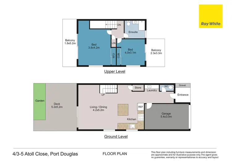 Floorplan of Homely apartment listing, 4/3-5 Atoll Close, Port Douglas QLD 4877