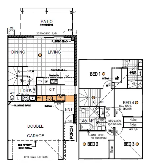 Floorplan of Homely townhouse listing, 44/83 Cribb Avenue, Mitchelton QLD 4053