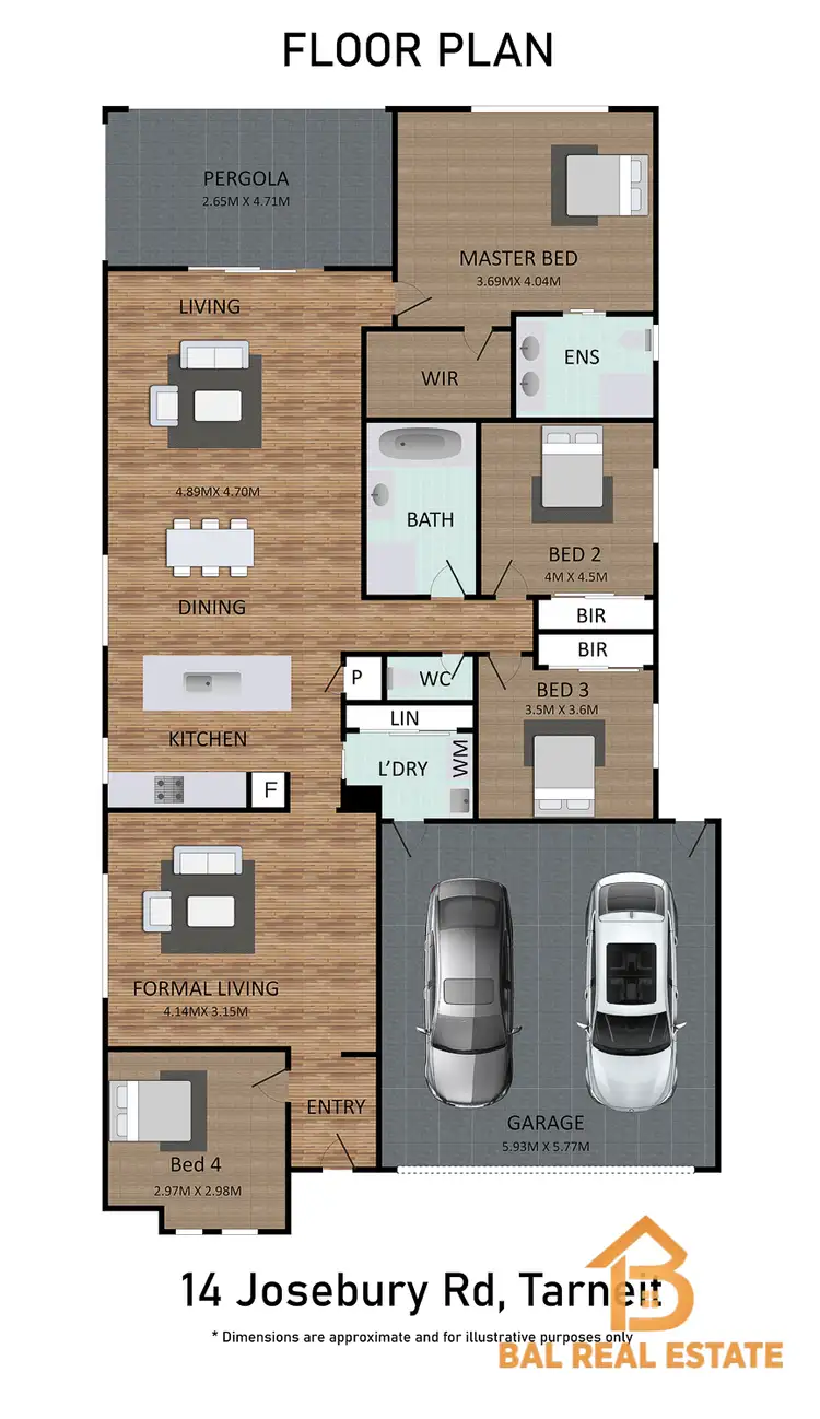 Floorplan of Homely house listing, 14 Josebury Road, Tarneit VIC 3029