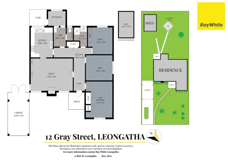 Floorplan of Homely house listing, 12 Gray Street, Leongatha VIC 3953
