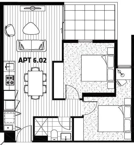 Floorplan of Homely apartment listing, 602/25 Clifton Street, Prahran VIC 3181