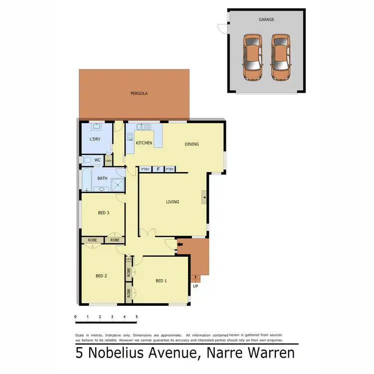 Floorplan of Homely house listing, 5 Nobelius Avenue, Narre Warren VIC 3805