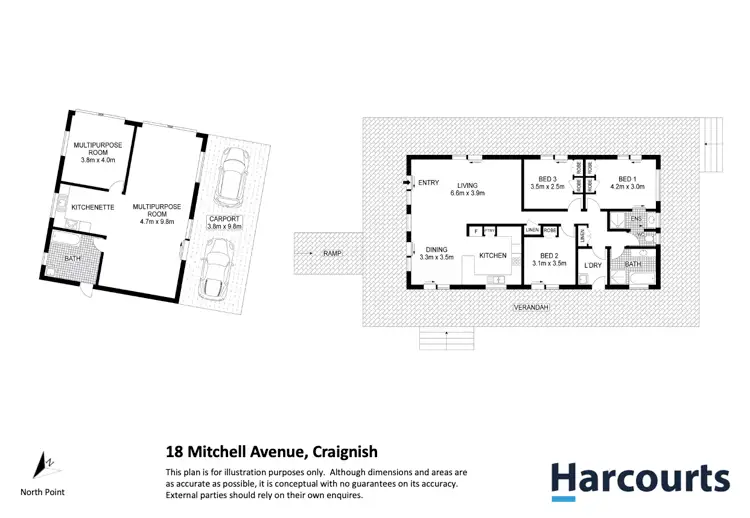 Floorplan of Homely rural property listing, 18 Mitchell Avenue, Craignish QLD 4655