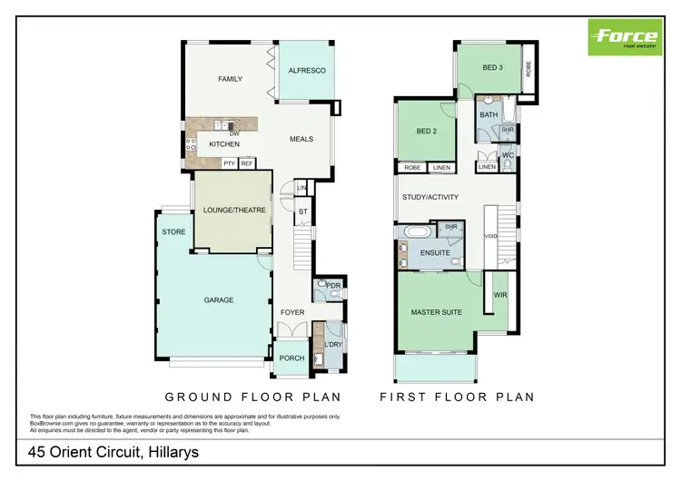 Floorplan of Homely house listing, 45 Orient Circuit, Hillarys WA 6025