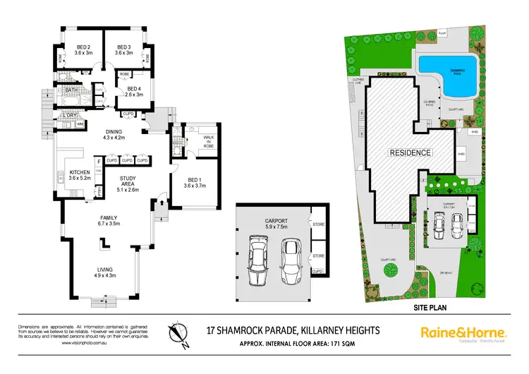 Floorplan of Homely house listing, 17 Shamrock Parade, Killarney Heights NSW 2087