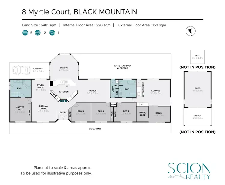 Floorplan of Homely house listing, 8 Myrtle Court, Black Mountain QLD 4563