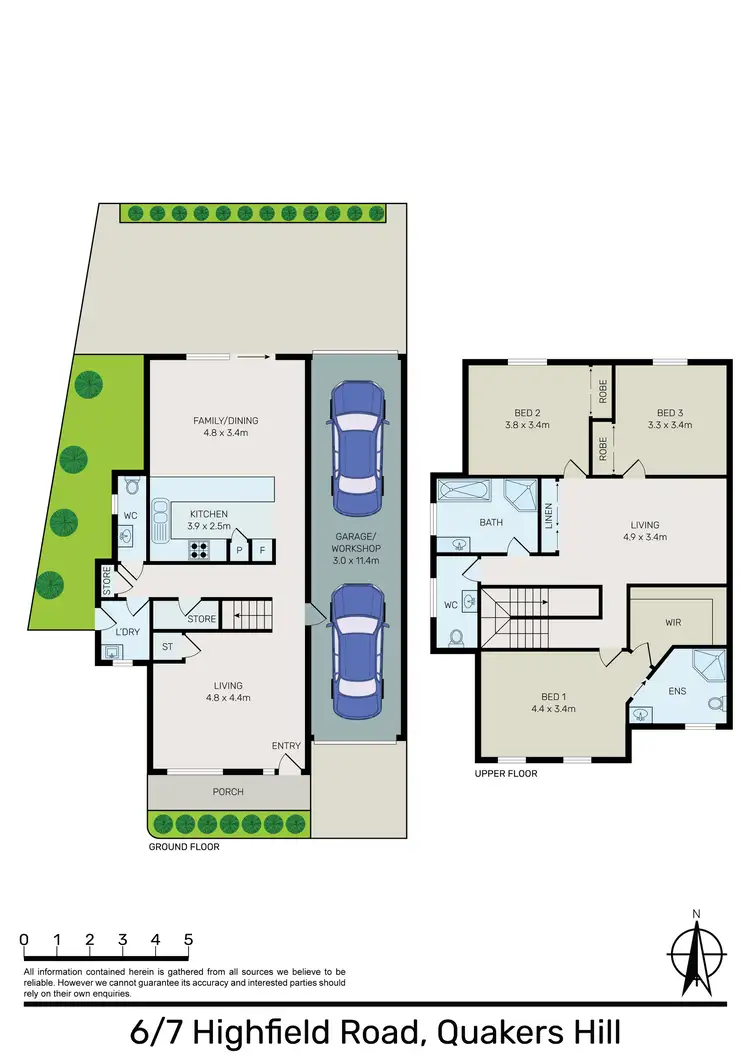 Floorplan of Homely townhouse listing, 6/7-9 Highfield Road, Quakers Hill NSW 2763