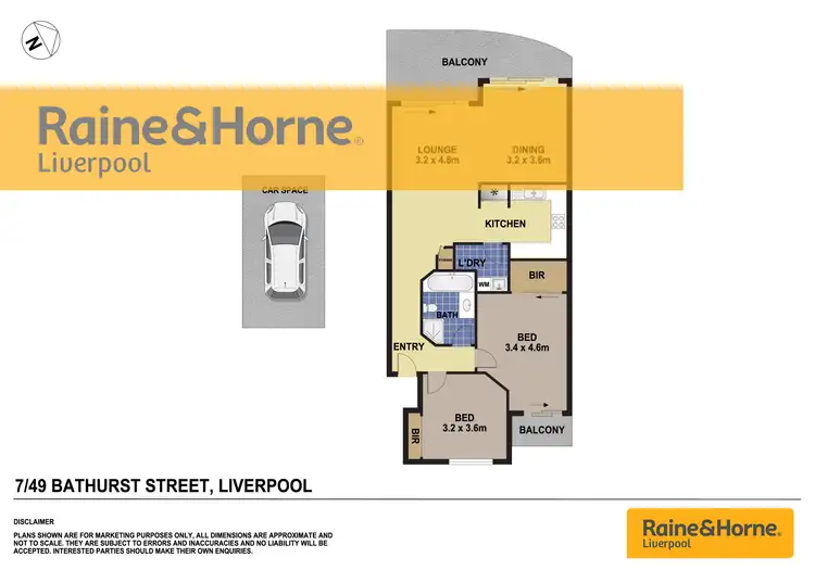 Floorplan of Homely apartment listing, 7/49 Bathurst Street, Liverpool NSW 2170