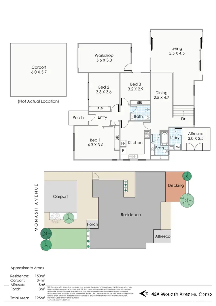 Floorplan of Homely house listing, 45A Monash Avenue, Como WA 6152