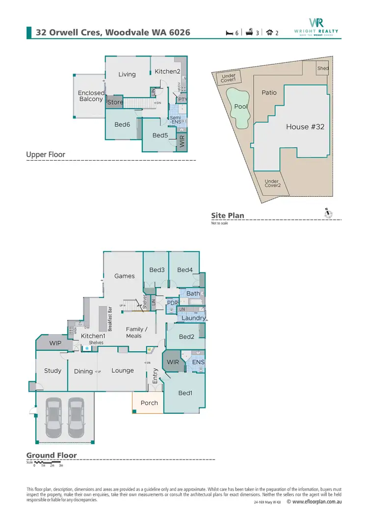 Floorplan of Homely house listing, 32 Orwell Crescent, Woodvale WA 6026