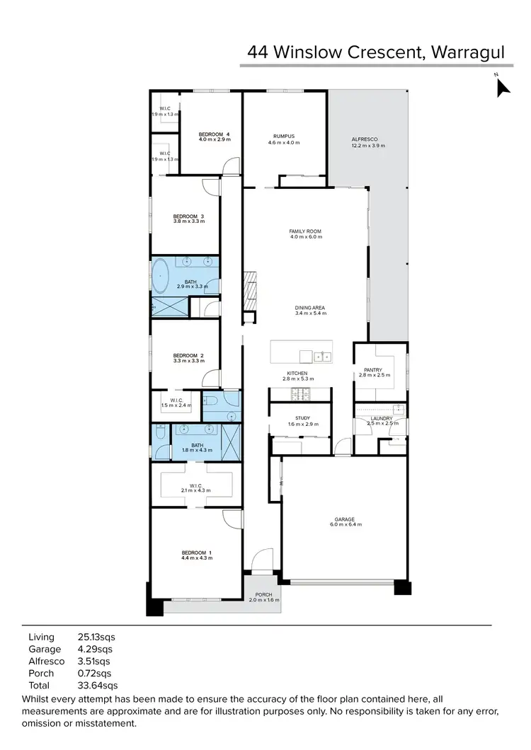 Floorplan of Homely house listing, 44 Winslow Crescent, Warragul VIC 3820
