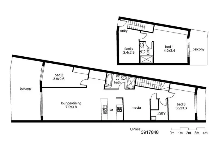 Floorplan of Homely apartment listing, 1208/43-45 Wilson Street, Botany NSW 2019