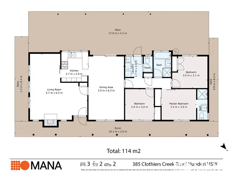 Floorplan of Homely house listing, 385 Clothiers Creek Road, Nunderi NSW 2484