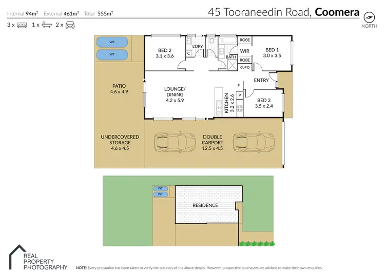 Floorplan of Homely house listing, 45 Tooraneedin Road, Coomera QLD 4209
