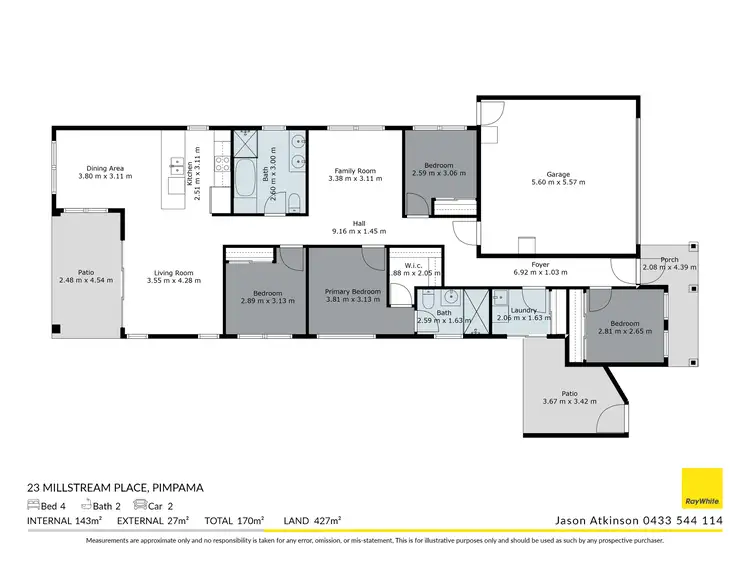 Floorplan of Homely house listing, 23 Millstream Place, Pimpama QLD 4209