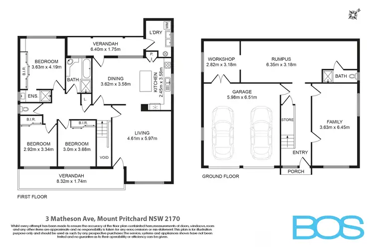 Floorplan of Homely house listing, 3 Matheson Avenue, Mount Pritchard NSW 2170