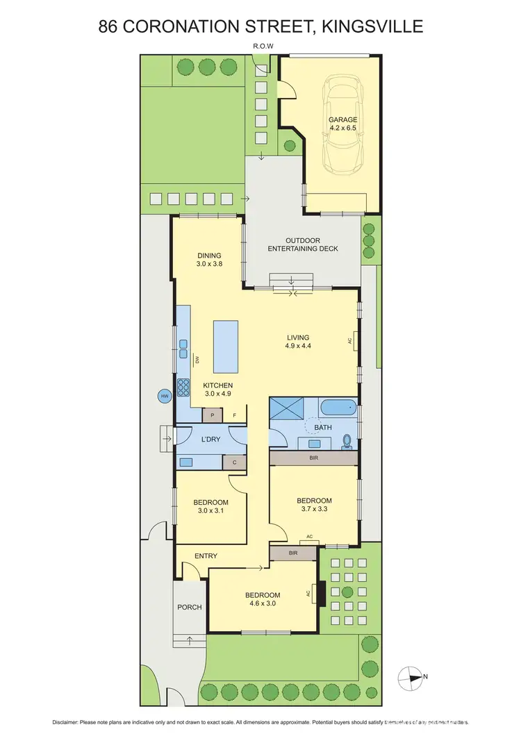 Floorplan of Homely house listing, 86 Coronation Street, Kingsville VIC 3012