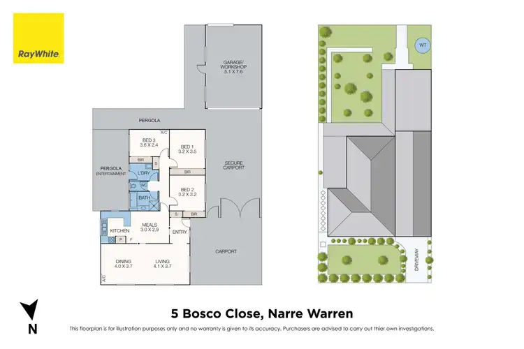Floorplan of Homely house listing, 5 Bosco Close, Narre Warren VIC 3805