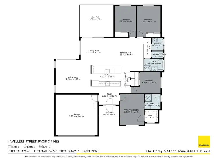 Floorplan of Homely house listing, 4 Wellers Street, Pacific Pines QLD 4211