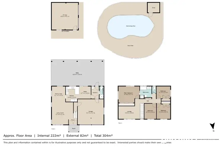 Floorplan of Homely house listing, 18 Owen Court, Narangba QLD 4504