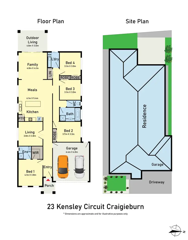 Floorplan of Homely house listing, 23 Kensley Circuit, Craigieburn VIC 3064