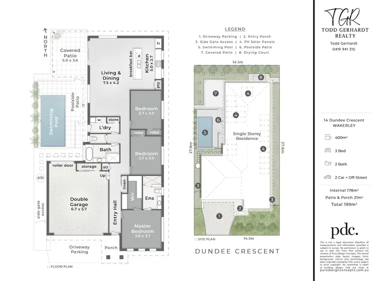 Floorplan of Homely house listing, 14 Dundee Crescent, Wakerley QLD 4154