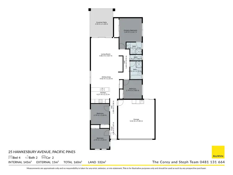 Floorplan of Homely house listing, 25 Hawkesbury Avenue, Pacific Pines QLD 4211