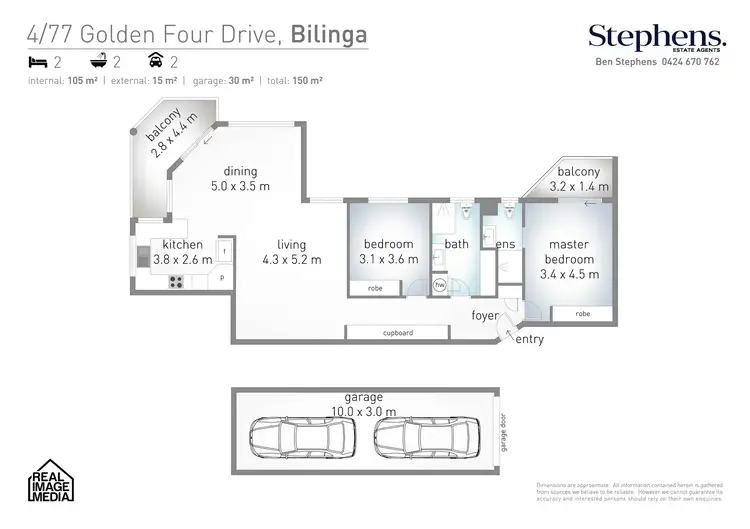 Floorplan of Homely unit listing, 4/77-79 Golden Four Drive, Bilinga QLD 4225