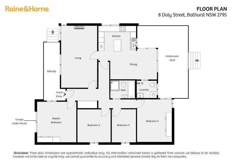 Floorplan of Homely house listing, 8 Daly Street, West Bathurst NSW 2795