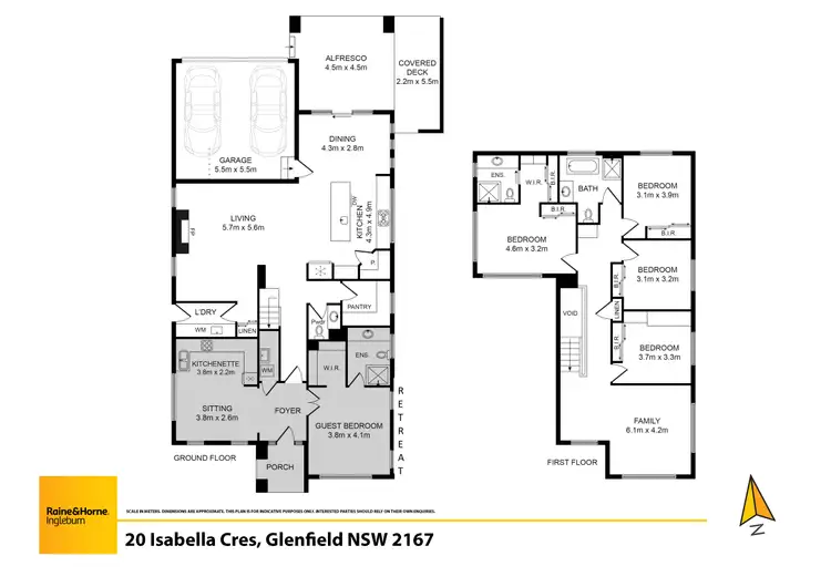 Floorplan of Homely house listing, 20 Isabella Crescent, Glenfield NSW 2167